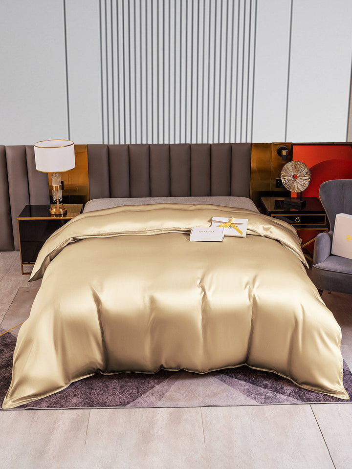 Mulberry Silk Duvet Cover – Seamless, Luxurious, Breathable & Hypoallergenic Bedding for Restful Sleep