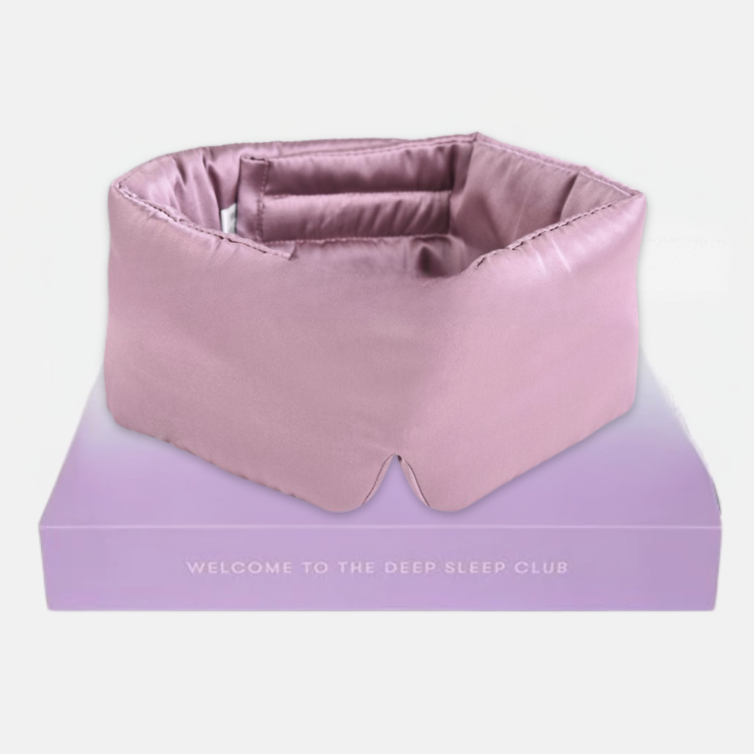 Silk Sleep Mask with Soft Padding for Luxurious Sleep in Total Darkness