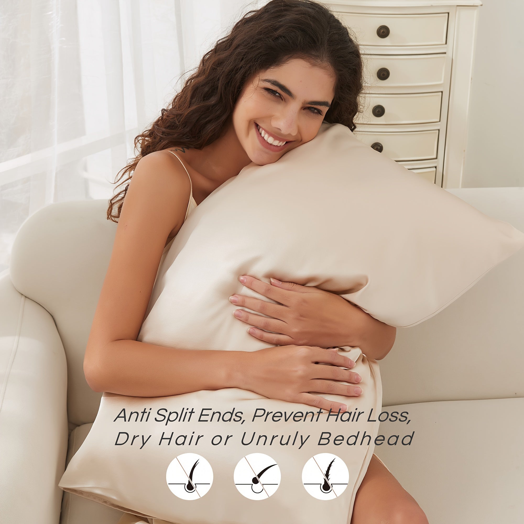 Mulberry Silk Pillowcases – Soft, Breathable, Anti-Frizz Luxury Pillow Covers - Silken & Dreams
