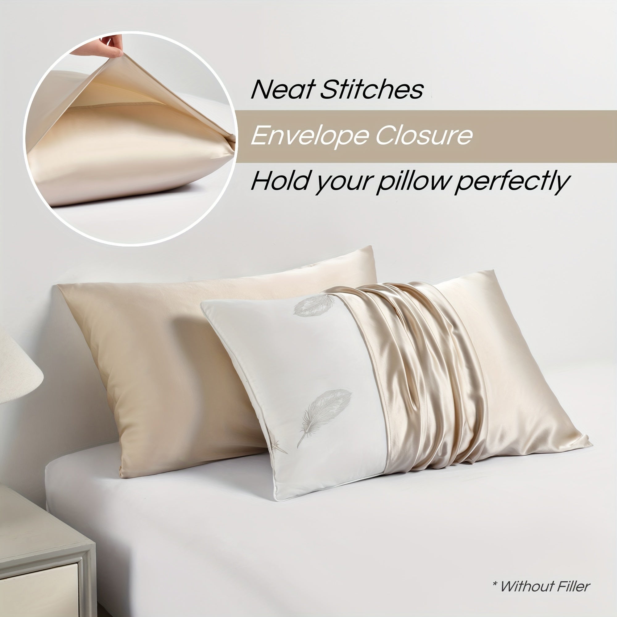 Mulberry Silk Pillowcases – Soft, Breathable, Anti-Frizz Luxury Pillow Covers - Silken & Dreams