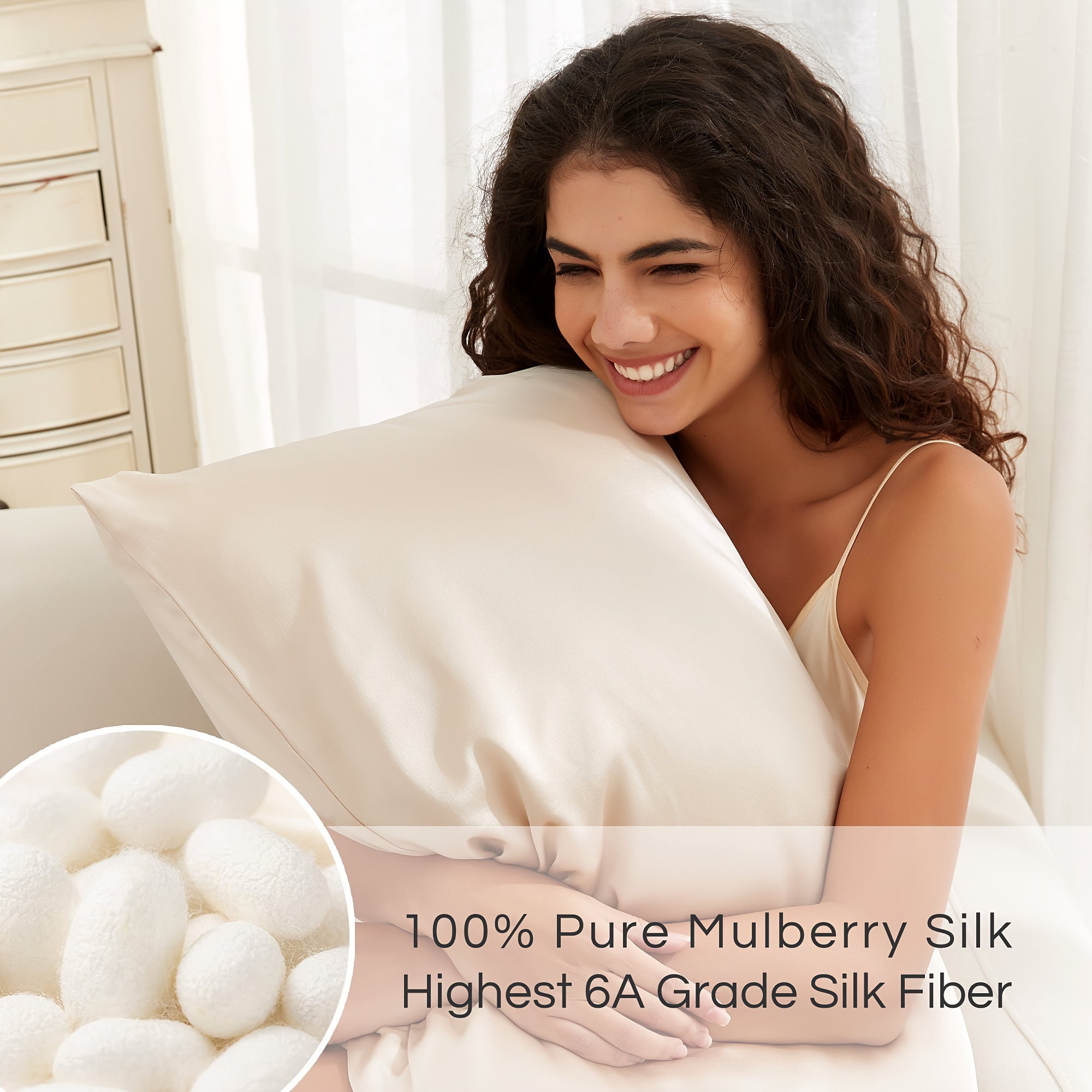 Mulberry Silk Pillowcases – Soft, Breathable, Anti-Frizz Luxury Pillow Covers - Silken & Dreams