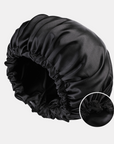 Double-Sided Silk Sleeping Cap for Women – Elastic Hair Care and Shower Cap with Button