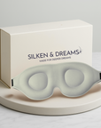 3D Contoured Mulberry Silk Sleep Mask – Light-Blocking & Lash-Friendly | Silken & Dreams