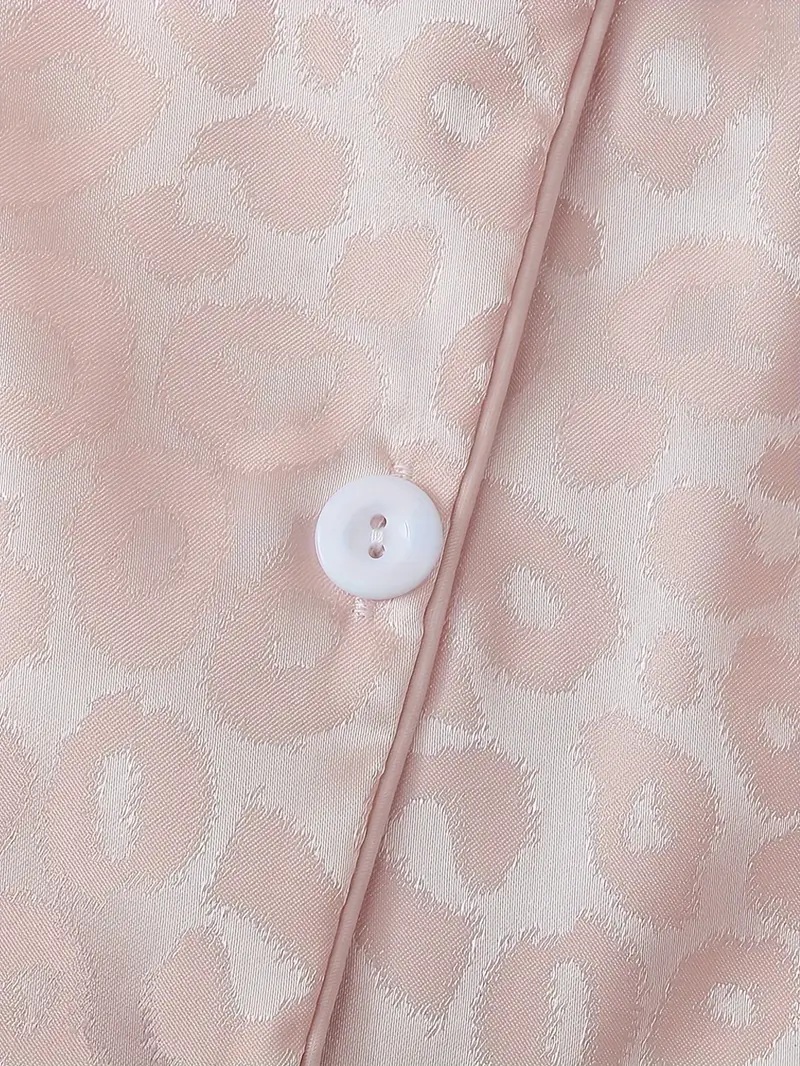 2 Sets Women's Striped Silk Casual Pajama Set Short Sleeve Top & Shorts