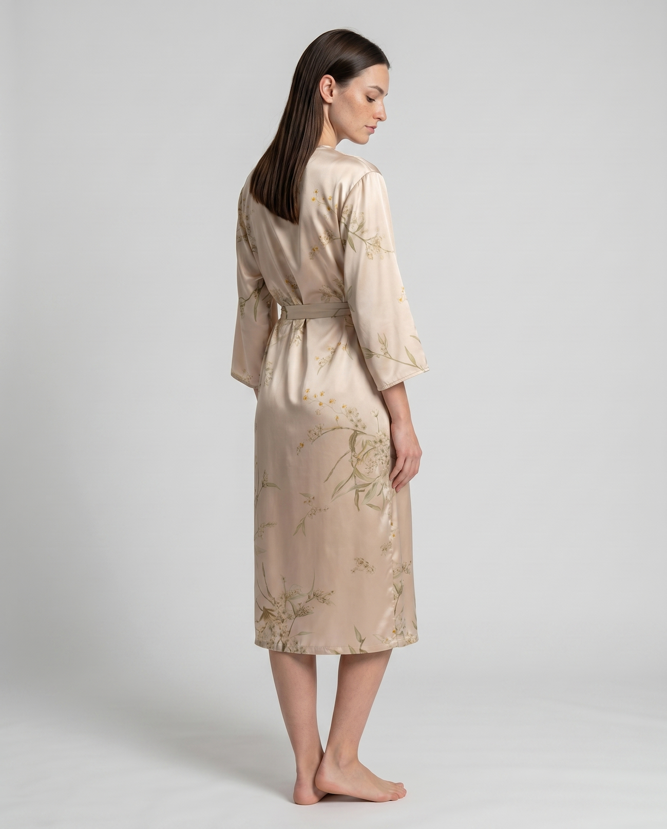 Charlie Satin Night robe – Silky Sleeveless Slip Dress for Women - Silken &amp; Dreams