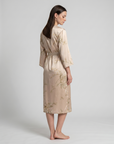 Charlie Satin Night robe – Silky Sleeveless Slip Dress for Women - Silken & Dreams