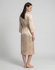 Charlie Satin Night robe – Silky Sleeveless Slip Dress for Women - Silken & Dreams