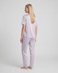 100% Mulberry Silk Pajama Set – Short Sleeve Button Top & Long Pants