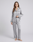 Pajama Set for Women – Soft, Breathable, Luxury Sleepwear with Long Sleeves & Pants - Silken & Dreams
