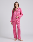 Pajama Set for Women – Soft, Breathable, Luxury Sleepwear with Long Sleeves & Pants - Silken & Dreams