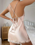 Olivia Lace Trim Silk Nightgown – Elegant Lightweight Sleepwear for Women - Silken & Dreams