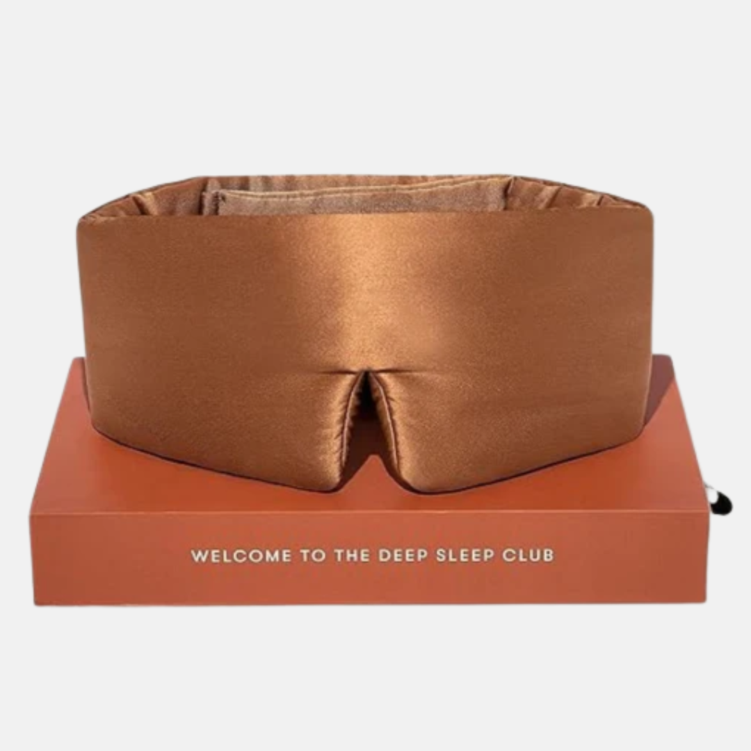 Silk Sleep Mask with Soft Padding for Luxurious Sleep in Total Darkness