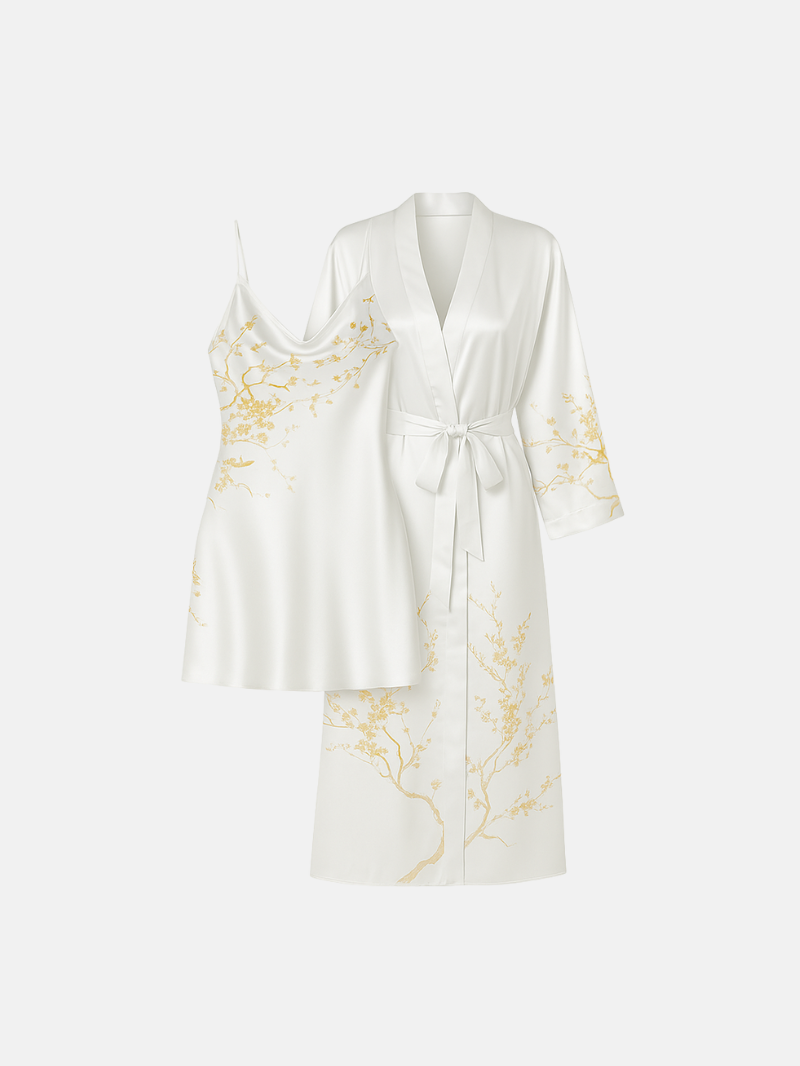 Shira Satin Nightdress – Chic Silky Sleepwear with Open Back Design