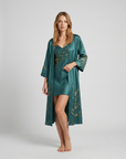 Shira Satin Nightdress – Chic Silky Sleepwear with Open Back Design