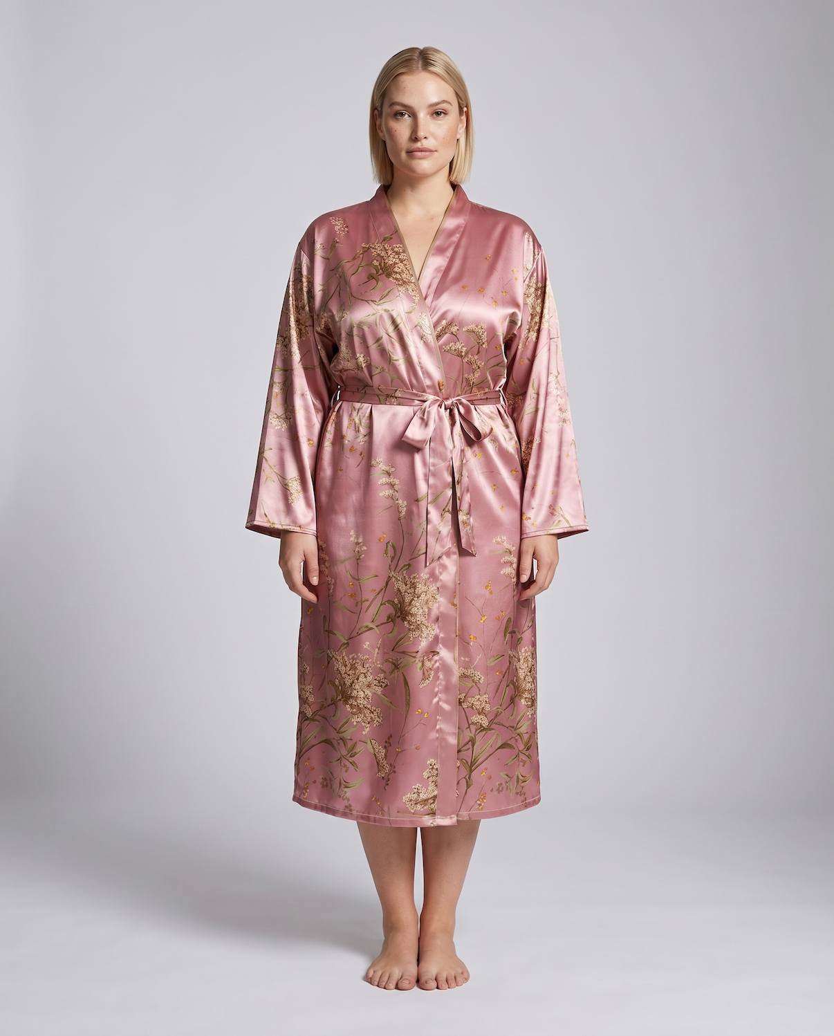 Plus Size Women's Loungewear Robe – Stylish Print, Sexy Fit &amp; Comfortable Casual Sleepwear
