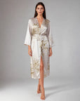 Charlie Satin Night robe – Silky Sleeveless Slip Dress for Women - Silken & Dreams