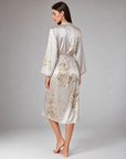Charlie Satin Night robe – Silky Sleeveless Slip Dress for Women - Silken & Dreams