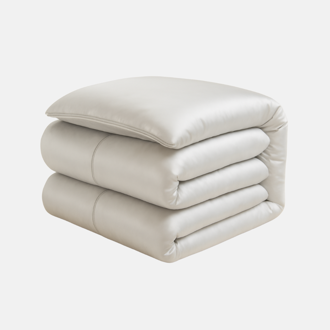 Mulberry Silk Duvet Cover – Seamless, Luxurious, Breathable & Hypoallergenic Bedding for Restful Sleep