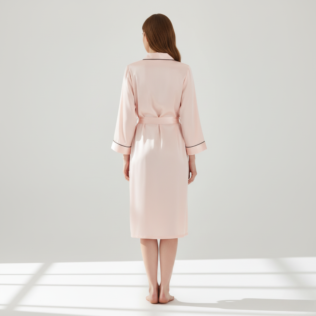 Women's 100% Mulberry Silk Nightgown with Pockets