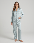 Pajama Set for Women – Soft, Breathable, Luxury Sleepwear with Long Sleeves & Pants - Silken & Dreams