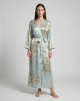 Charlie Satin Night robe – Silky Sleeveless Slip Dress for Women - Silken & Dreams