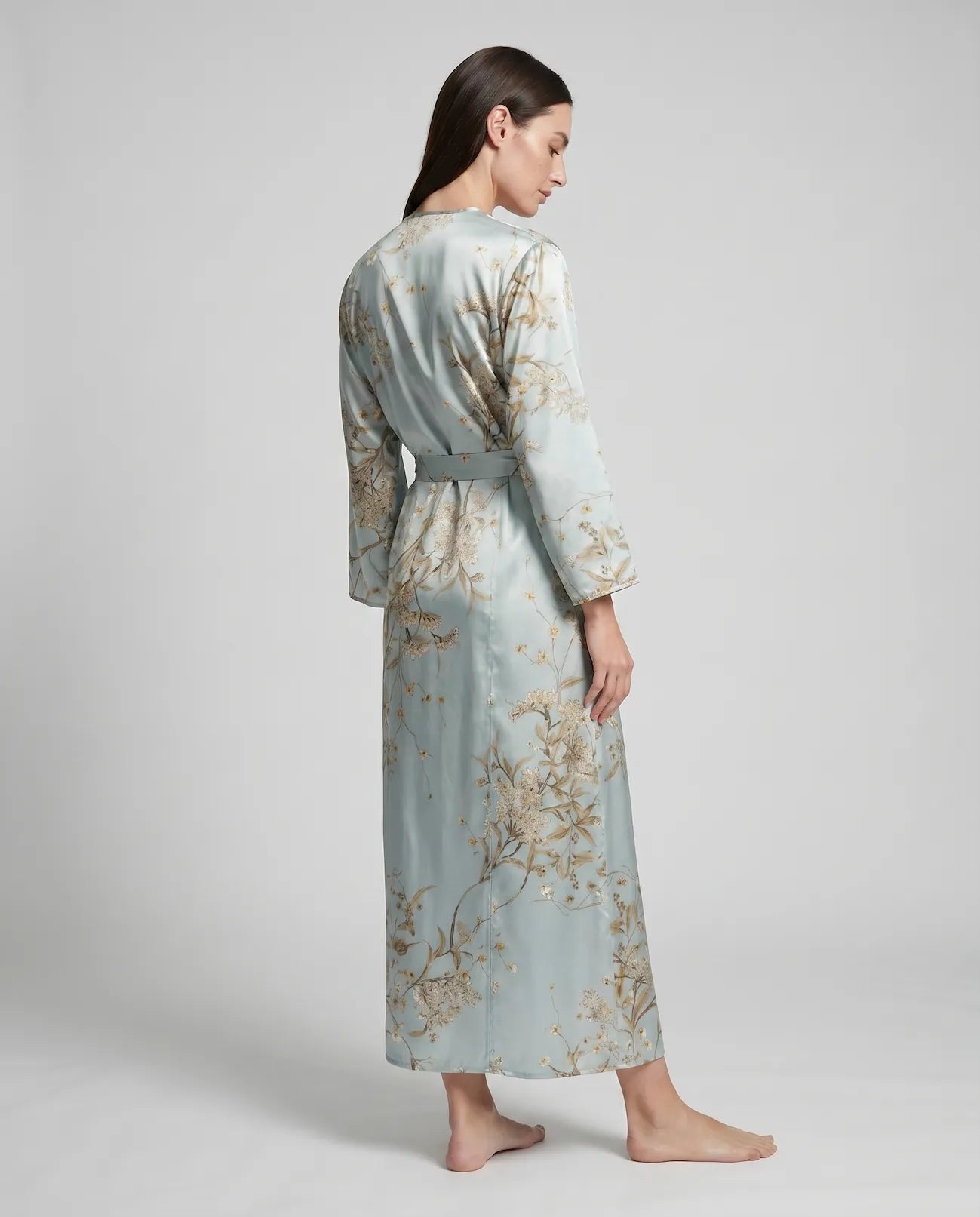 Charlie Satin Night robe – Silky Sleeveless Slip Dress for Women - Silken & Dreams