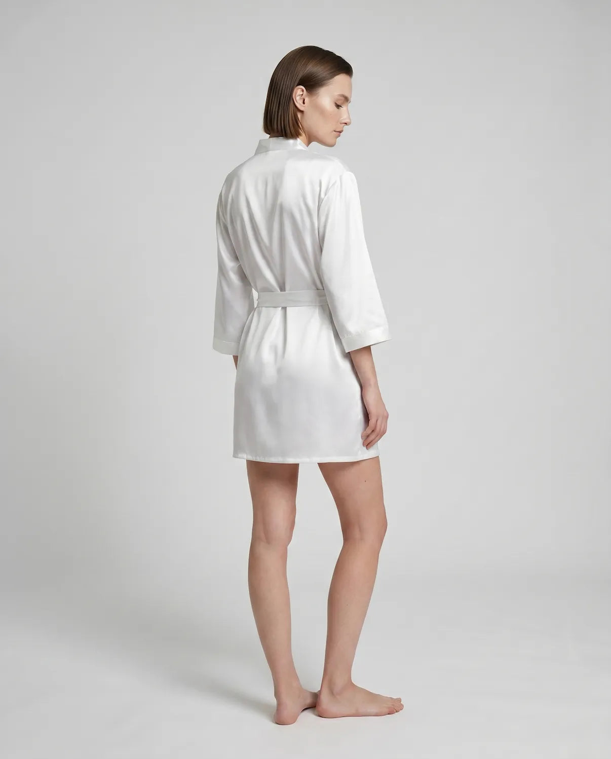 Goddess Silky Satin Robe – Lightweight, Elegant Loungewear for Women with Waist Tie - Silken & Dreams