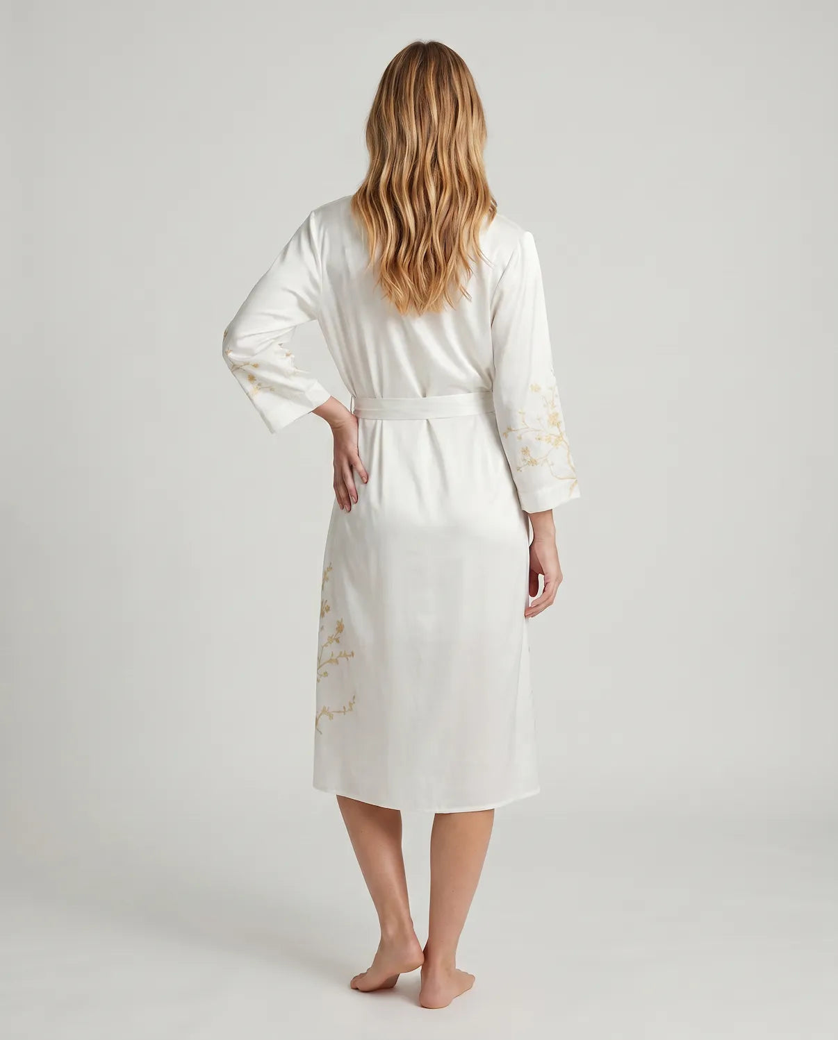 Shira Satin Nightdress – Chic Silky Sleepwear with Open Back Design