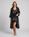 Shira Satin Nightdress – Chic Silky Sleepwear with Open Back Design