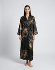 Charlie Satin Night robe – Silky Sleeveless Slip Dress for Women - Silken & Dreams