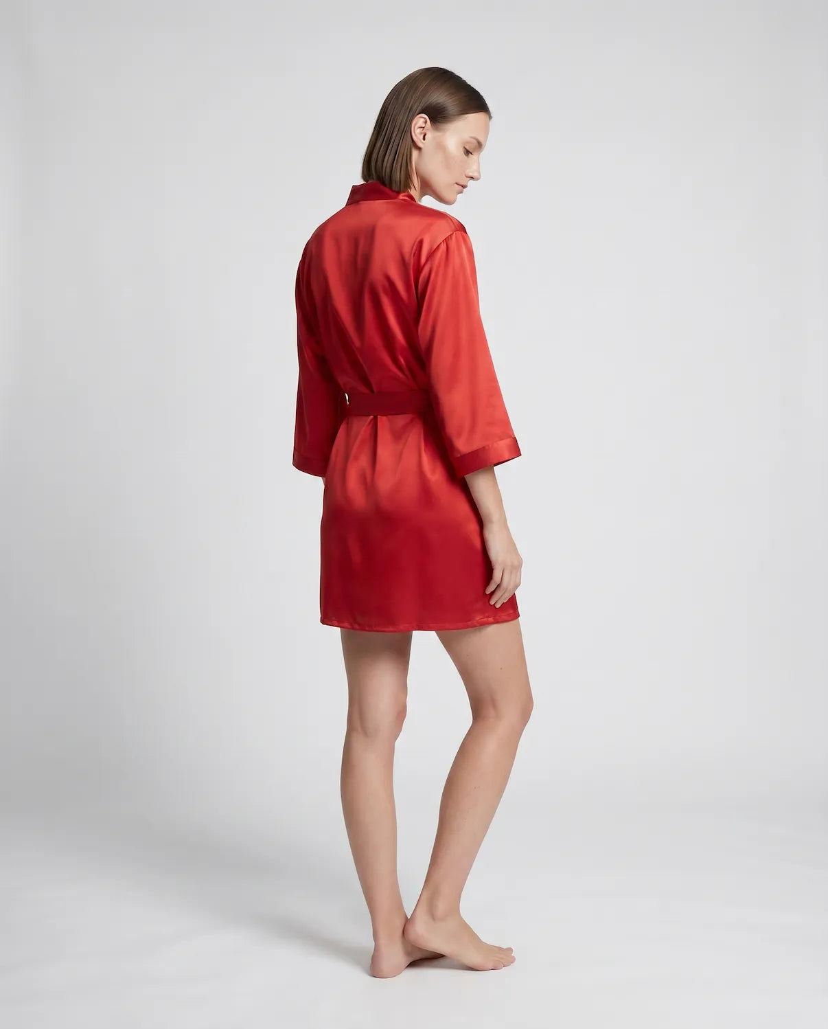Goddess Silky Satin Robe – Lightweight, Elegant Loungewear for Women with Waist Tie - Silken & Dreams