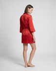 Goddess Silky Satin Robe – Lightweight, Elegant Loungewear for Women with Waist Tie - Silken & Dreams