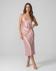 Silk Luxury Nightgown – Elegant, Soft, Breathable Sleepwear for Women - Silken & Dreams