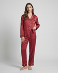 Pajama Set for Women – Soft, Breathable, Luxury Sleepwear with Long Sleeves & Pants - Silken & Dreams