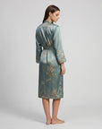 Charlie Satin Night robe – Silky Sleeveless Slip Dress for Women - Silken & Dreams