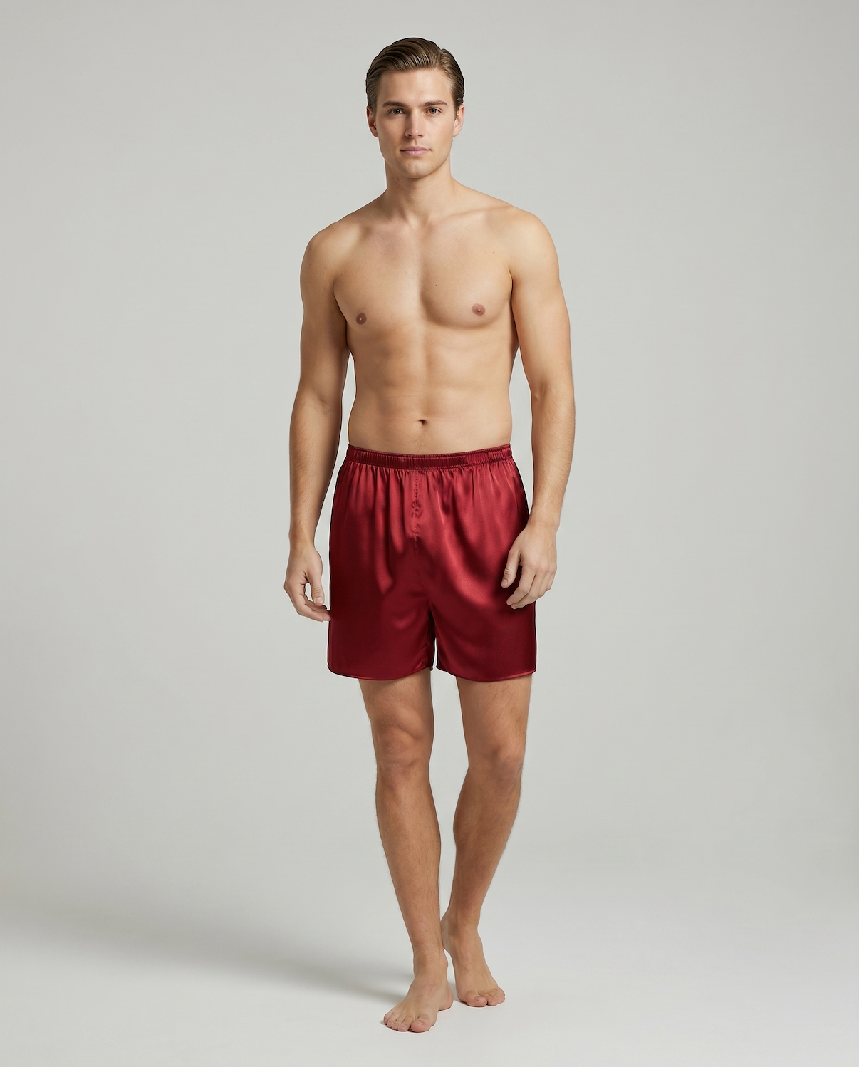 Men’s 100% Mulberry Silk Shorts – Luxurious Lightweight Nightwear