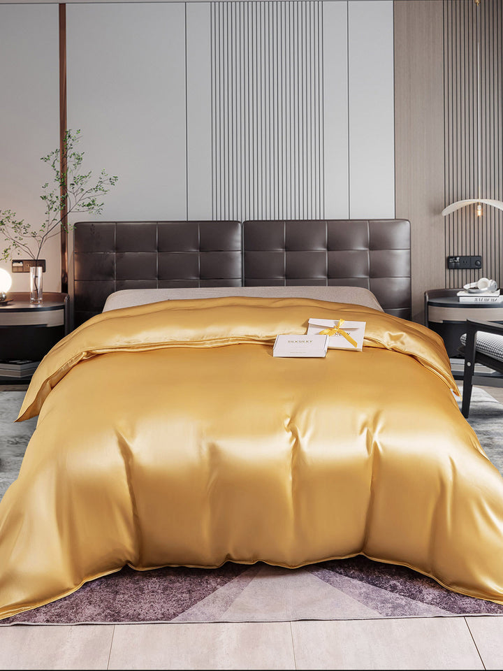 Mulberry Silk Duvet Cover – Seamless, Luxurious, Breathable & Hypoallergenic Bedding for Restful Sleep