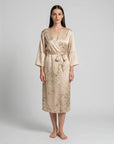 Charlie Satin Night robe – Silky Sleeveless Slip Dress for Women - Silken & Dreams