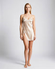 Olivia Lace Trim Silk Nightgown – Elegant Lightweight Sleepwear for Women - Silken & Dreams
