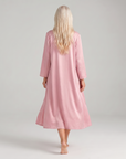 Luxury 100% Silk Nightgown and Robe Set – Soft, Elegant 2-Piece Sleepwear for Women
