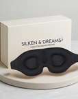 3D Contoured Mulberry Silk Sleep Mask – Light-Blocking & Lash-Friendly | Silken & Dreams
