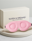 3D Contoured Mulberry Silk Sleep Mask – Light-Blocking & Lash-Friendly | Silken & Dreams
