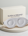 3D Contoured Mulberry Silk Sleep Mask – Light-Blocking & Lash-Friendly | Silken & Dreams