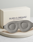 3D Contoured Mulberry Silk Sleep Mask – Light-Blocking & Lash-Friendly | Silken & Dreams
